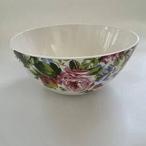 Sur La Table Serving Bowl Wildflowers Large EUC Country Farmhouse